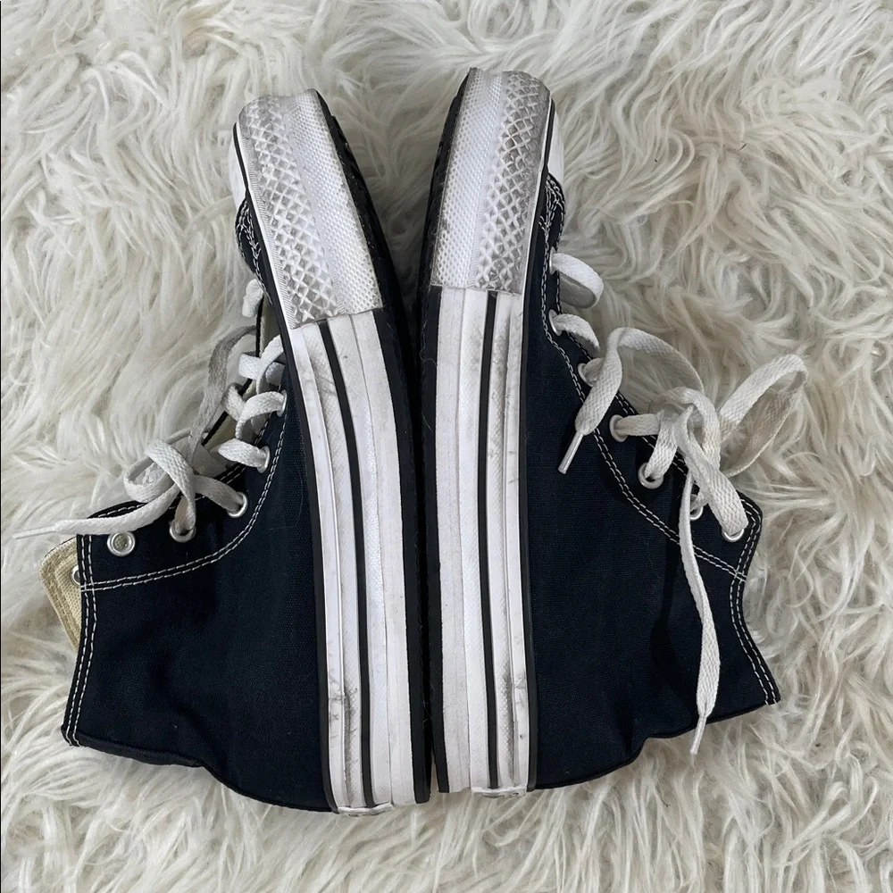 Converse Kids' Chuck Taylor All Star EVA Lift Shoes Black & White Size 5 - Picture 8 of 10